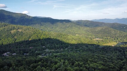 Naklejka premium view of the mountains in autumn