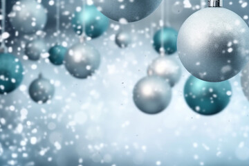simple bright Christmas wallpaper background. AI generated.