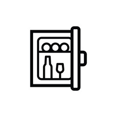 Mini bar icon vector design trendy