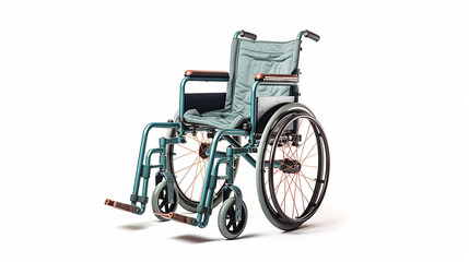 wheelchair isolated on a white background. Generative AI
