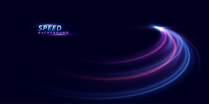 Abstract speed line background. Dynamic motion speed of light. Technology velocity movement pattern for banner or poster design. Vector EPS10.