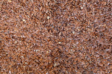 Flax seeds sold at a spices shop