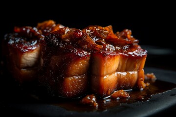 Chinese dish pork protein. Generate Ai