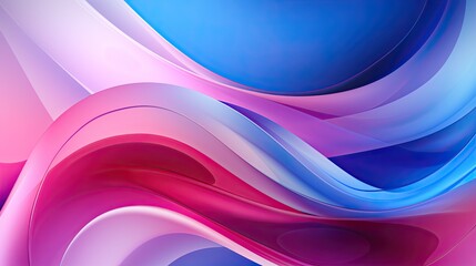 Abstract blue and pink swirl wave background made with Generative AI