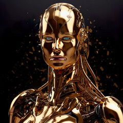 Nice android woman, ai generated