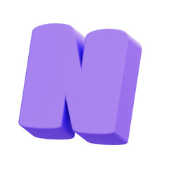 M 3D letter