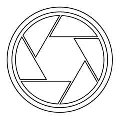 camera lens icon vector