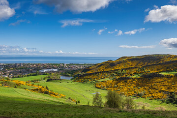 Fototapeta na wymiar Holyrood Park Lothian Landscape in Edinburgh