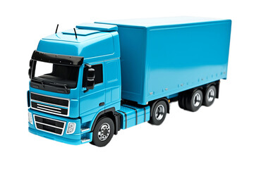 Blue Truck Isolated on Transparent Background.AI