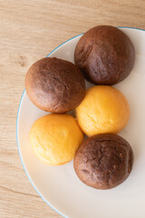 手作り蒸しパン　homemade steamed bun