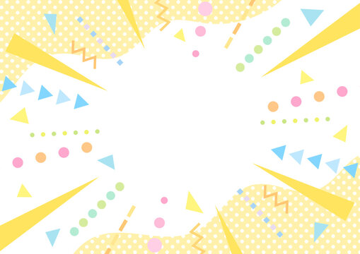 Fototapeta ポップでかわいい集中線背景