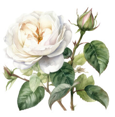 Obraz premium watercolor rose flower