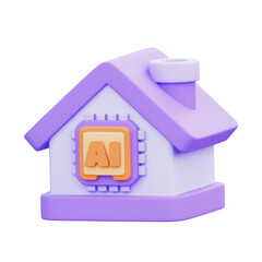 Ai Home 3D Illustration