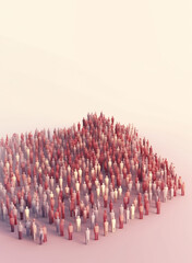 Naklejka premium Celebrating World Population Day