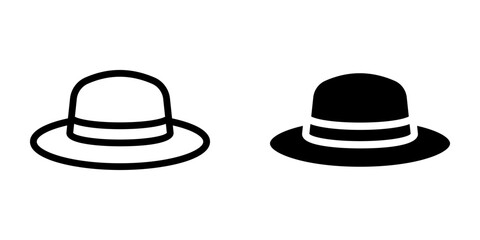 Hat icon. sign for mobile concept and web design. vector illustration