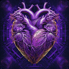 dark fantasy heart, Generative AI