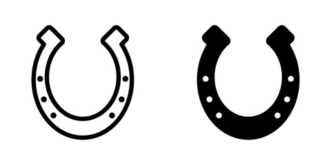 Horseshoe icon. sign for mobile concept and web design. vector illustration