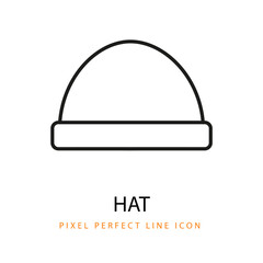 Hat Icon Line Art Pixel Perfect Infant Baby Toddler