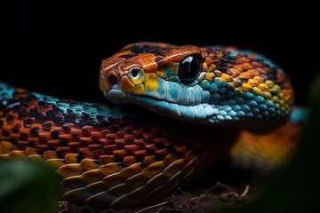 Fototapeta premium close up of a snake. 