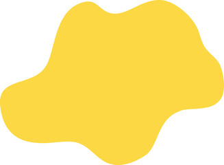 Abstract yellow shape