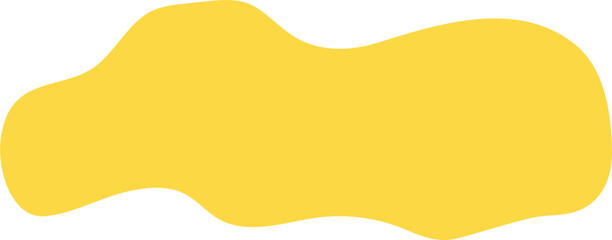 Abstract yellow shape