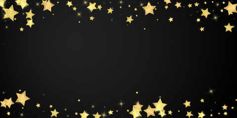 Magic stars vector overlay.  Gold stars scattered