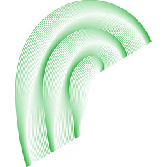 Abstract green background. Wave element