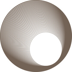 3d render of a spiral. Wave element