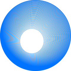 Abstract blue sphere. Wave element