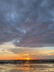 sunset at the beach