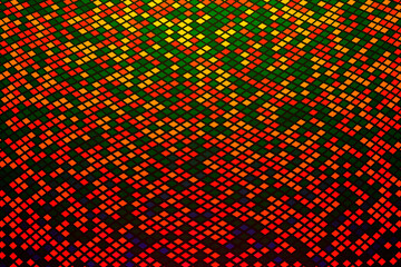 Abstract colorful glitter glowing background. Bright light rhombus.