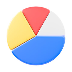 pie chart 3d illustration