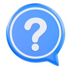 question mark icon 3d illustration