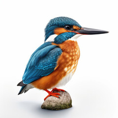 A stunning Kingfisher (Alcedinidae) perched and ready to dive.