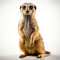 A juvenile Meerkat (Suricata suricatta) keeping a lookout.