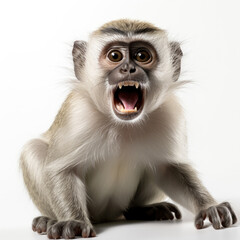A Vervet Monkey (Chlorocebus pygerythrus) in a playful mood.