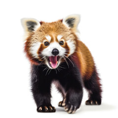 Obraz premium A playful Red Panda (Ailurus fulgens) in an engaging pose.