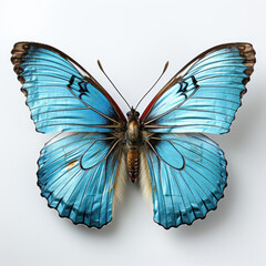 Obraz premium Top-down view of a Common Blue Butterfly (Polyommatus icarus).