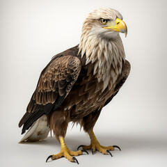 Obraz premium A young Bald Eagle (Haliaeetus leucocephalus) looking majestic.