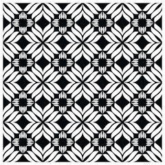 Vector illustration geometric black-and-white pattern rectangle. Seamless vector pattern. Abstract geometric background. Linear grid structure from rectangles