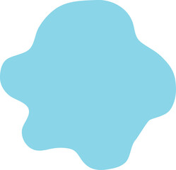 Blue Blob Abstract Shape