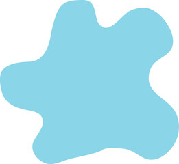 Blue Blob Abstract Shape
