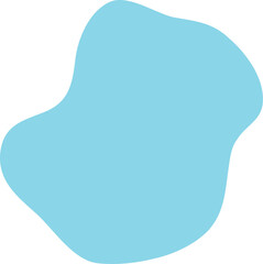 Blue Blob Abstract Shape