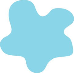 Blue Blob Abstract Shape