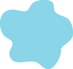 Blue Blob Abstract Shape