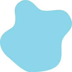 Blue Blob Abstract Shape