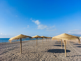 umbrellas on the beach
