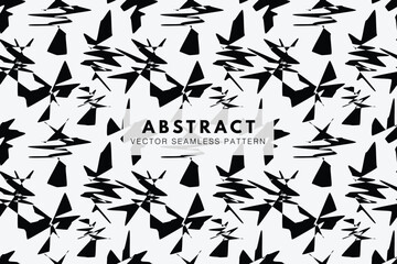 Abstract shapes seamless repeat vector pattern
