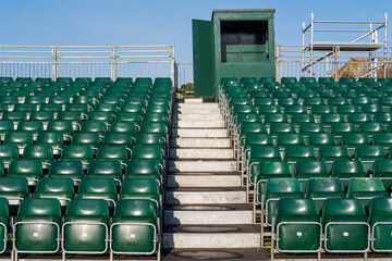 Seats at Cowdray polo ground, June 2023