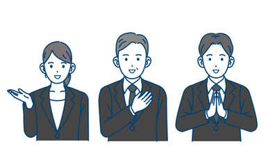 葬儀業者、セレモニースタッフの男女